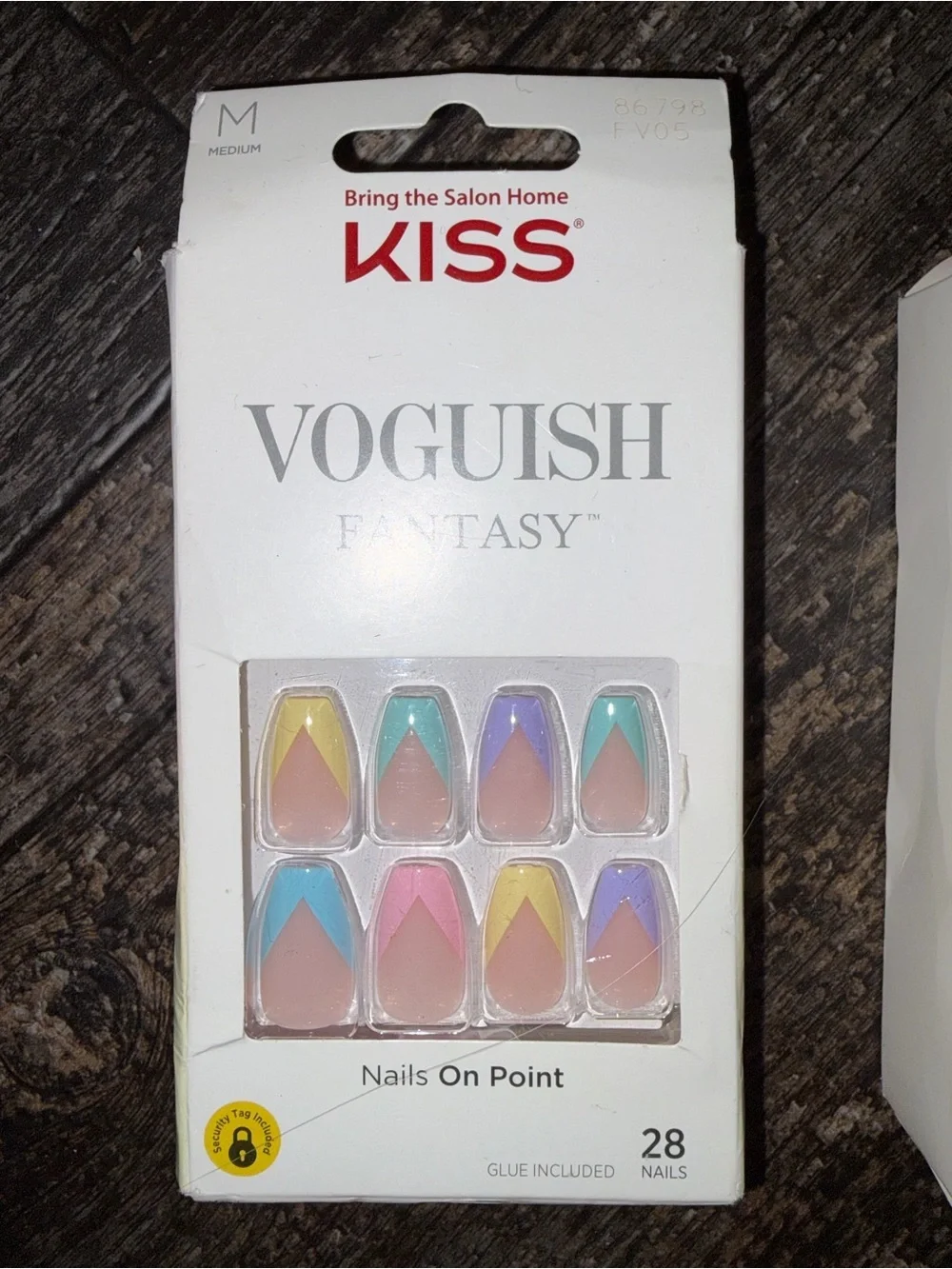 Kiss Voguish Fantasy Pastel Tri-Tip Press-On Nails